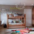 Комплект мебели для подростковой с двухъярусной кроватью с двумя рабочими местами Nature К2 (модульный)