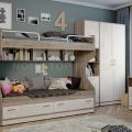 Комплект мебели для детской комнаты Брауни №2 (модульная)