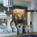 Комплект мебели для детской комнаты Ривьера №2 (модульный)